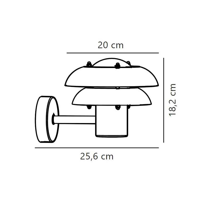 Nordlux - Udendørs væglampe KURNOS 1xE14/12W/230V IP54 beige
