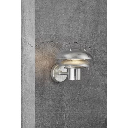 Nordlux - Udendørs væglampe KURNOS 1xE14/12W/230V IP54 mat krom