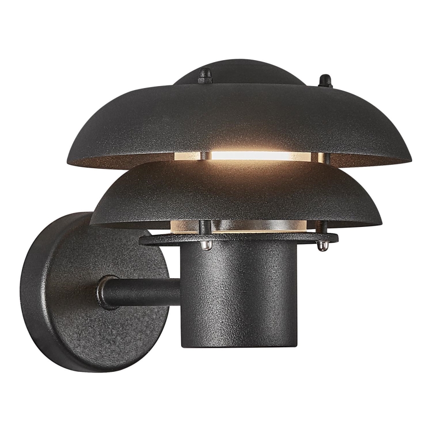 Nordlux - Udendørs væglampe KURNOS 1xE14/12W/230V IP54 sort