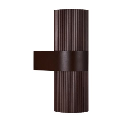 Nordlux - Udendørs væglampe KYKLOP 2xGU10/25W/230V IP54 brun