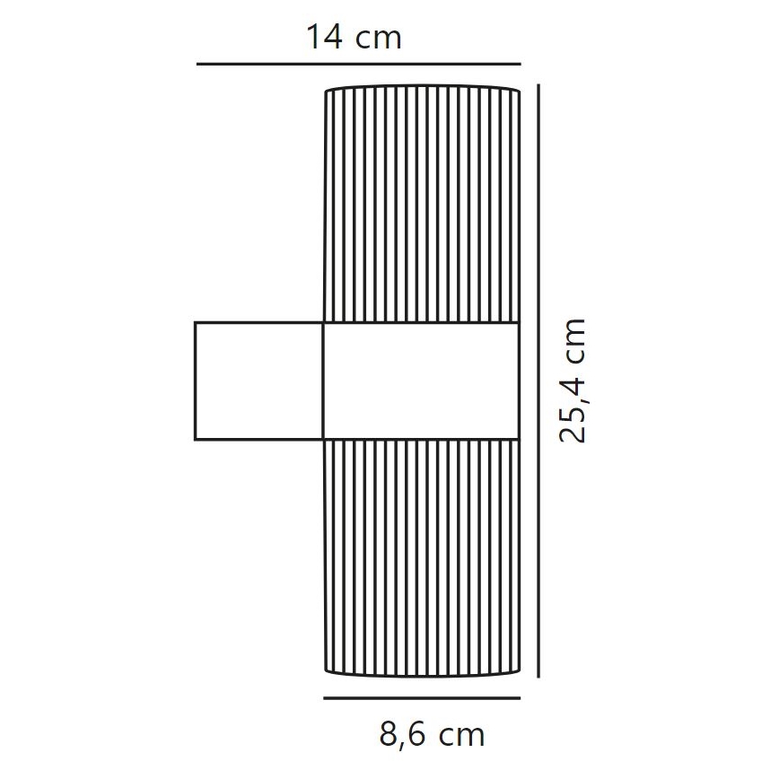 Nordlux - Udendørs væglampe KYKLOP 2xGU10/25W/230V IP54 brun