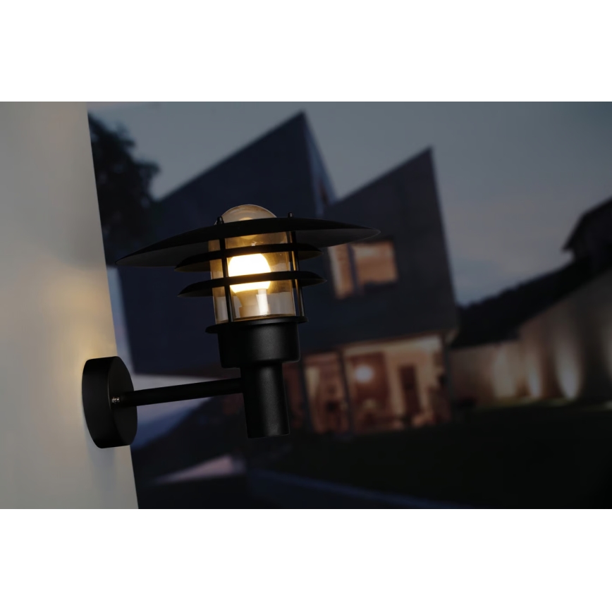 Nordlux - Udendørs væglampe LONSTRUP 1xE27/60W/230V IP44 sort
