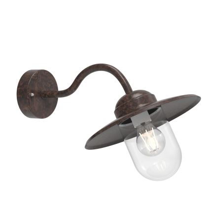 Nordlux - Udendørs væglampe LUXEMBOURG 1xE27/60W/230V IP54 brun/patina