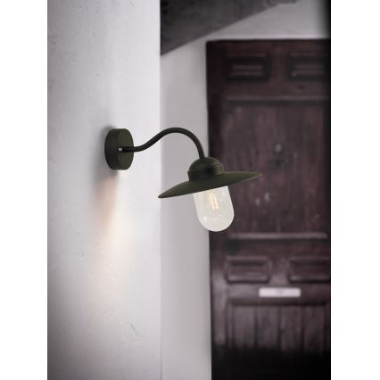 Nordlux - Udendørs væglampe LUXEMBOURG 1xE27/60W/230V IP54 sort