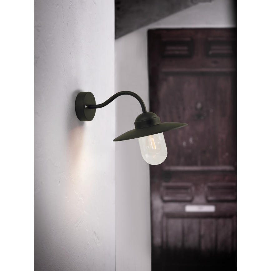 Nordlux - Udendørs væglampe LUXEMBOURG 1xE27/60W/230V IP54 sort