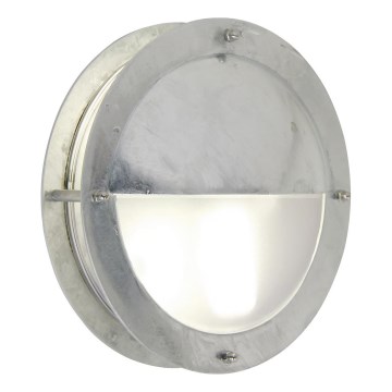 Nordlux - Udendørs væglampe MALTA 1xE27/60W/230V IP54 sølvfarvet