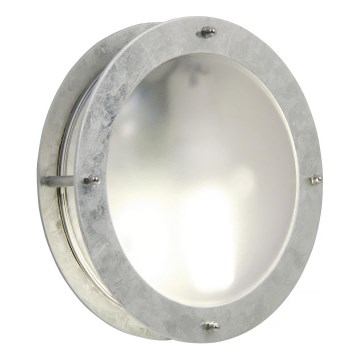 Nordlux - Udendørs væglampe MALTA 1xE27/60W/230V sølvfarvet