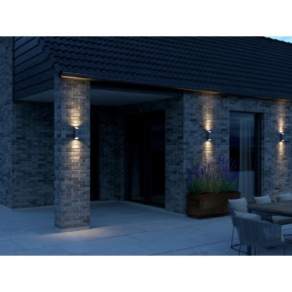 Nordlux - Udendørs væglampe NICO 2xGU10/25W/230V IP54 antracit
