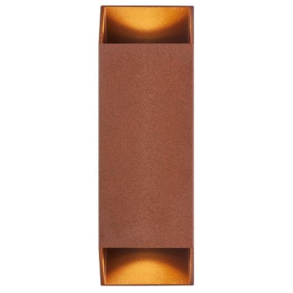 Nordlux - Udendørs væglampe NICO 2xGU10/35W/230V IP54 brun
