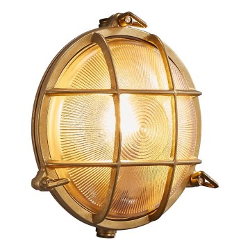Nordlux - Udendørs væglampe POLPERRO 1xE27/12,5W/230V IP64 messing