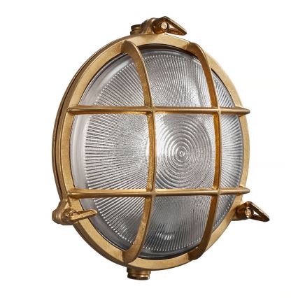 Nordlux - Udendørs væglampe POLPERRO 1xE27/12,5W/230V IP64 messing