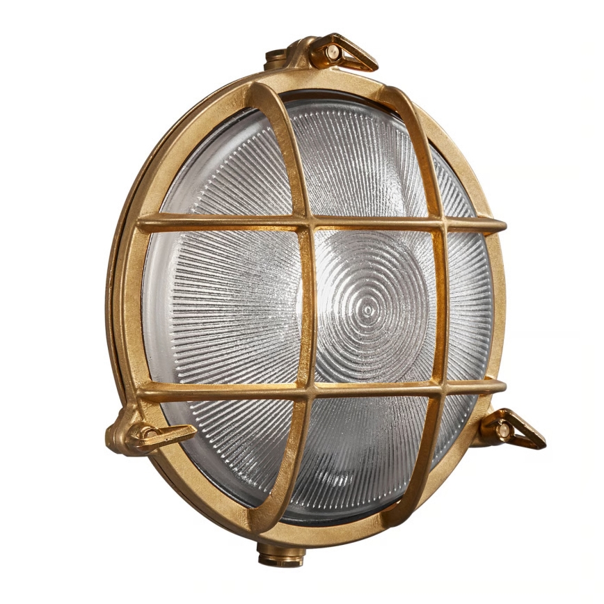 Nordlux - Udendørs væglampe POLPERRO 1xE27/12,5W/230V IP64 messing