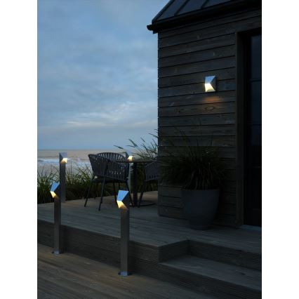 Nordlux - Udendørs væglampe PONTIO 1xGU10/25W/230V IP54 sølv