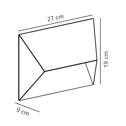 Nordlux - Udendørs væglampe PONTIO 2xGU10/25W/230V IP54