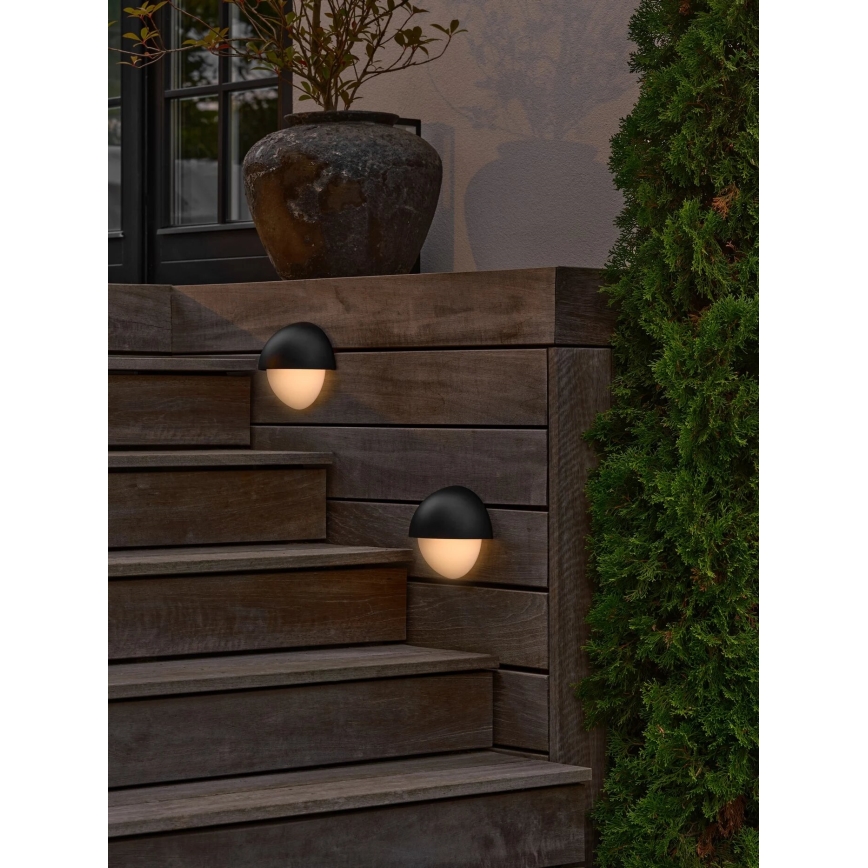Nordlux - Udendørs væglampe SCORPIUS 1xE14/15W/230V IP44 sort