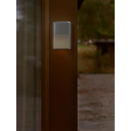 Nordlux - Udendørs væglampe SIDARA 1xE27/15W/230V IP54 antracit