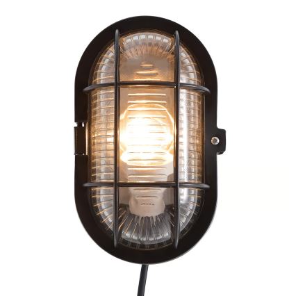 Nordlux - Udendørs væglampe SKOTLAMPE 1xE27/60W/230V IP44 sort