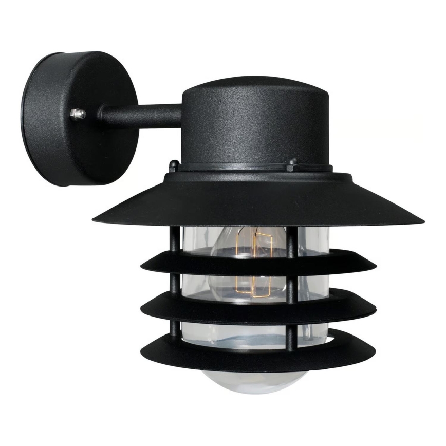 Nordlux - Udendørs væglampe VEJERS 1xE27/60W/230V IP54 sort