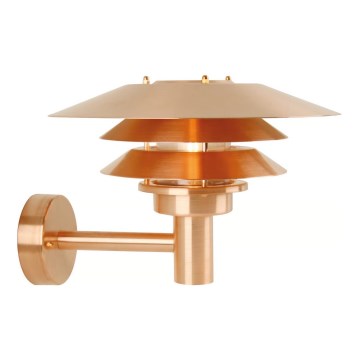 Nordlux - Udendørs væglampe VENO 1xE27/60W/230V IP54 kobberfarvet