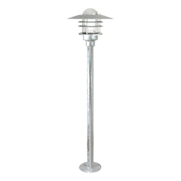 Nordlux - Udendørslampe AGGER 1xE27/60W/230V IP54 sølv
