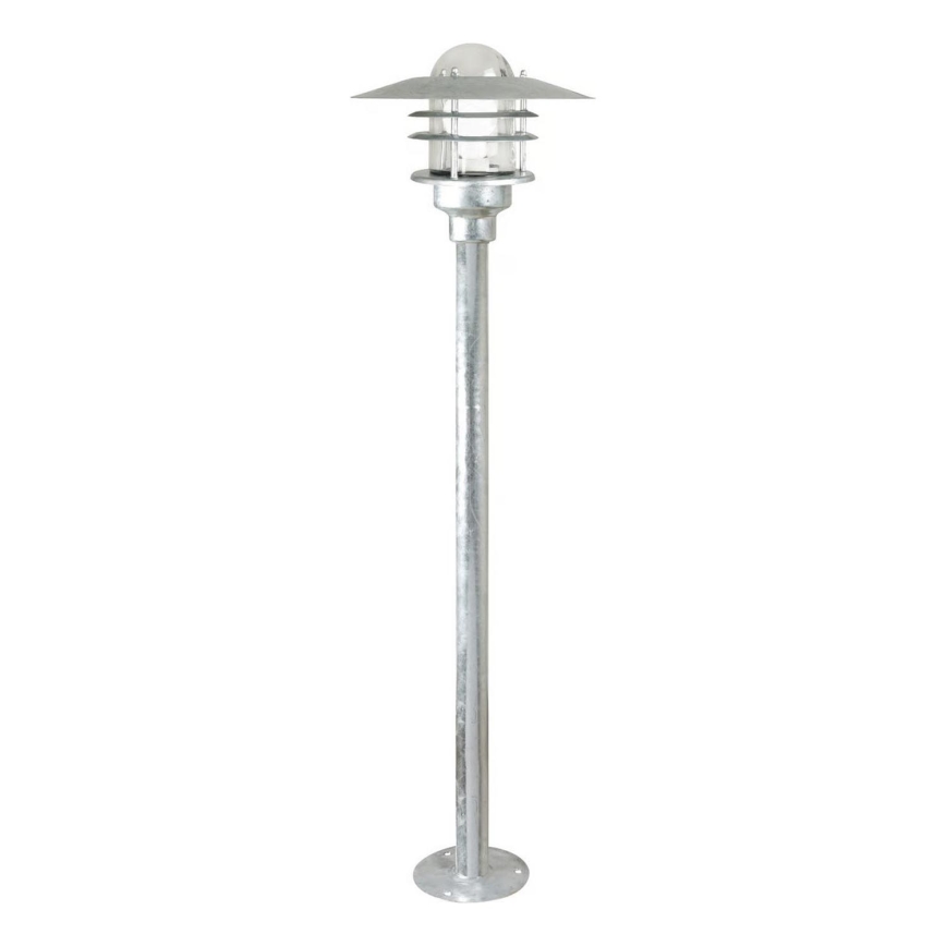 Nordlux - Udendørslampe AGGER 1xE27/60W/230V IP54 sølv