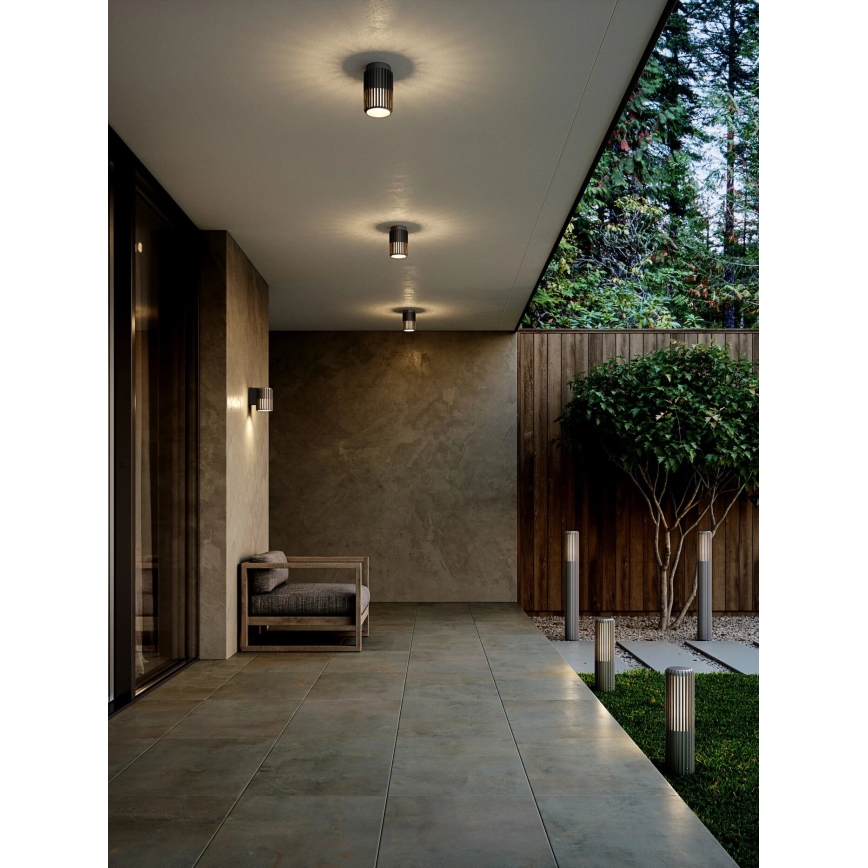 Nordlux - Udendørslampe ALUDRA 1xE27/15W/230V IP44 antracit 45,4 cm