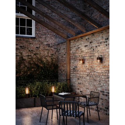 Nordlux - Udendørslampe ALUDRA 1xE27/15W/230V IP44 brun 45,4 cm