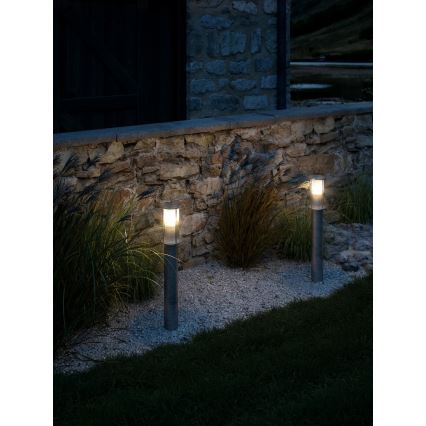 Nordlux - Udendørslampe LINTON 1xE27/15W/230V IP54 sølv