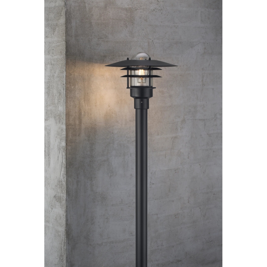 Nordlux - Udendørslampe LONSTRUP 1xE27/60W/230V IP44 sort 116 cm