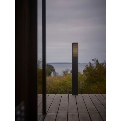 Nordlux - Udendørslampe SIDARA 1xE27/15W/230V IP44 95 cm sort