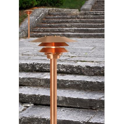 Nordlux - Udendørslampe VENO 1xE27/60W/230V IP54 kobberfarvet