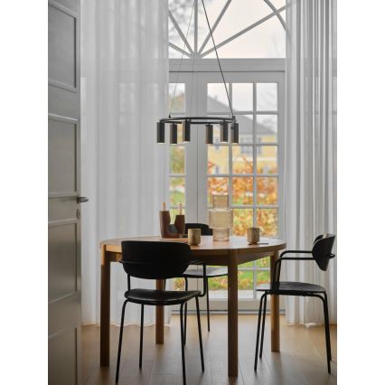 Nordlux - VICO loftlampe på wire 6xGU10/5W/230V sort