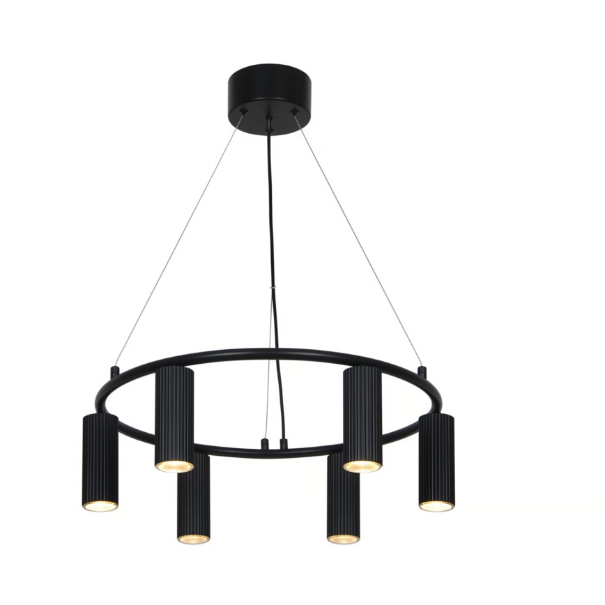Nordlux - VICO loftlampe på wire 6xGU10/5W/230V sort