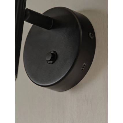 Nordlux - VICO vægspot 1xGU10/5W/230V sort