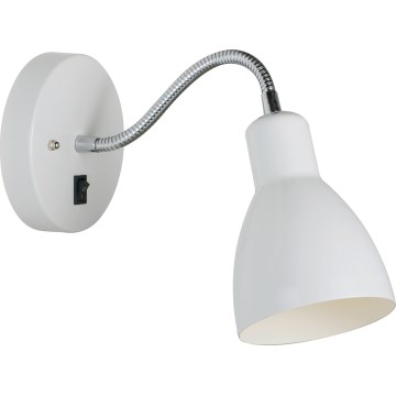 Nordlux - Væg flexible spotlampe CYCLONE 1xE14/15W/230V hvid