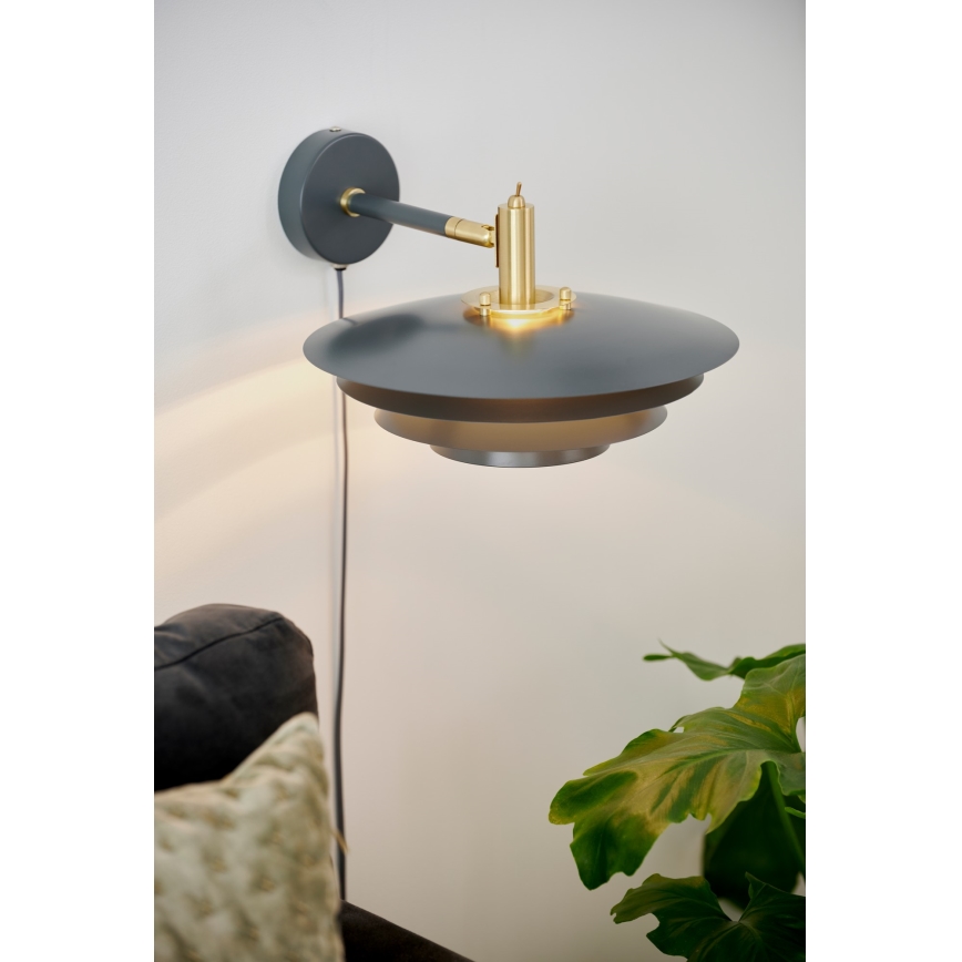 Nordlux - Væglampe BRETAGNE 1xG9/25W/230V antracit