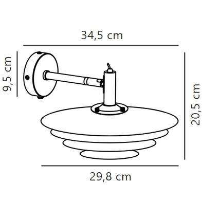 Nordlux - Væglampe BRETAGNE 1xG9/25W/230V hvid