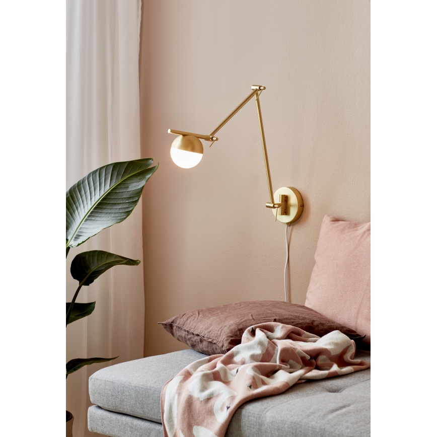 Nordlux - Væglampe CONTINA 1xG9/5W/230V messing