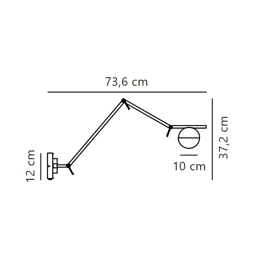 Nordlux - Væglampe CONTINA 1xG9/5W/230V sort
