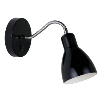 Nordlux - Væglampe CYCLONE 1xE14/15W/230V sort