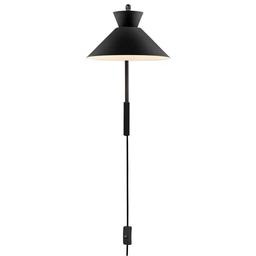 Nordlux - Væglampe DIAL 1xE27/40W/230V sort