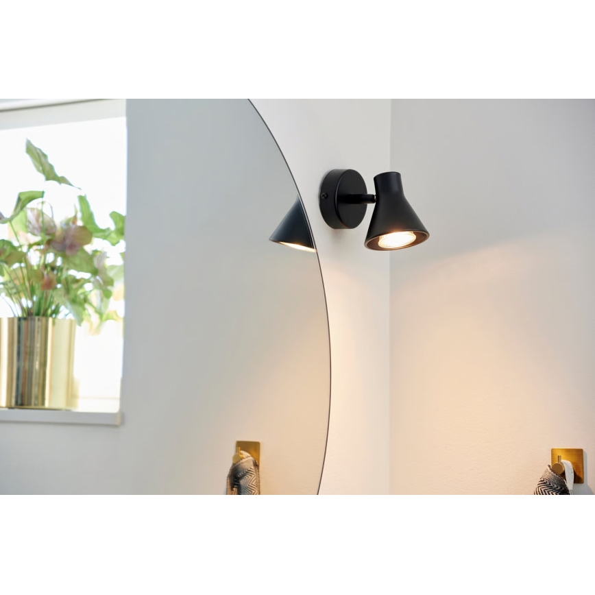 Nordlux - Væglampe EIK 1xGU10/35W/230V sort