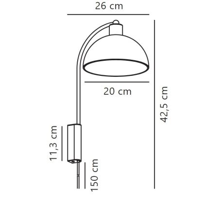 Nordlux - Væglampe ELLEN 1xE14/40W/230V skinnende krom