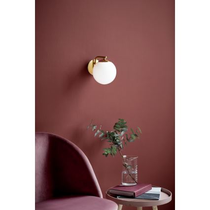 Nordlux - Væglampe GRANT 1xE14/40W/230V guldfarvet