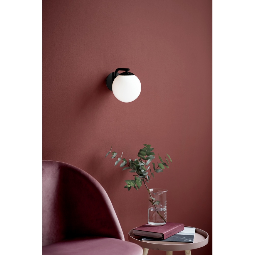 Nordlux - Væglampe GRANT 1xE14/40W/230V sort