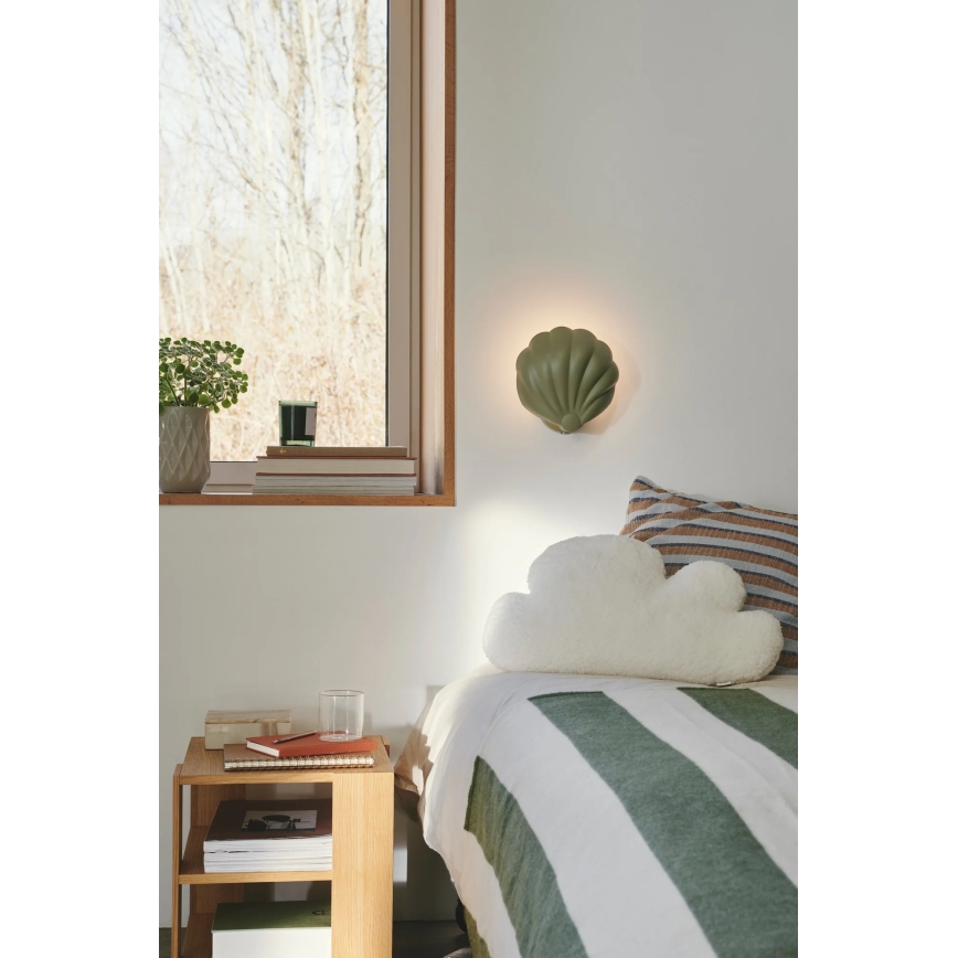 Nordlux - Væglampe KONCHI 1xE14/25W/230V grøn