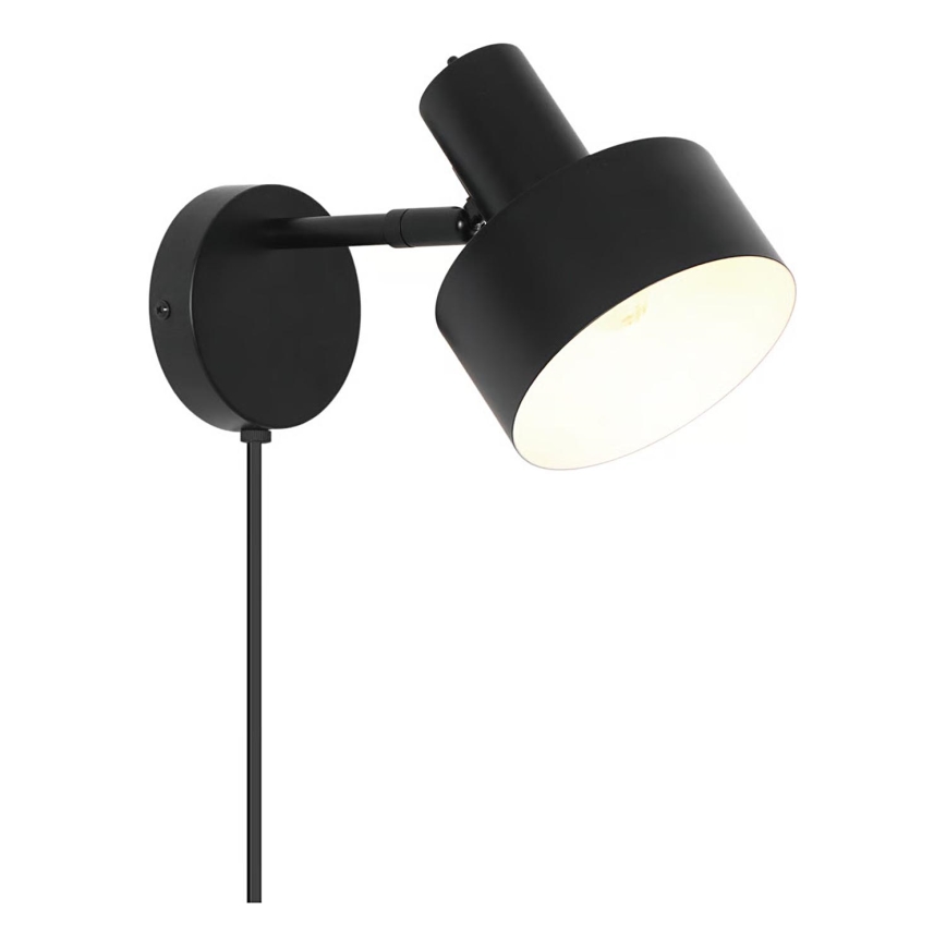 Nordlux - Væglampe MATIS 1xE27/15W/230V sort