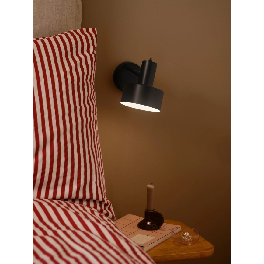Nordlux - Væglampe MATIS 1xE27/15W/230V sort