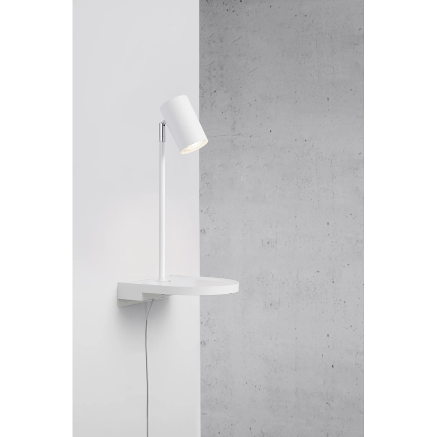 Nordlux - Væglampe med hylde CODY 1xGU10/15W/230V hvid