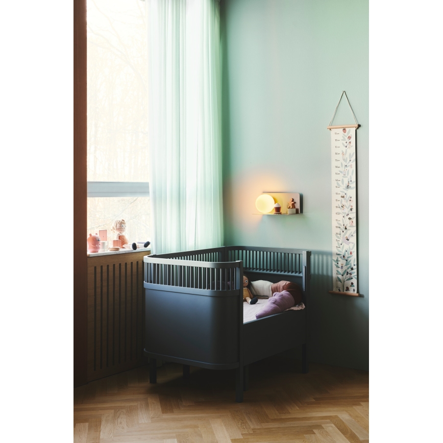 Nordlux - Væglampe med hylde LILIBETH 1xE14/25W/230V brun
